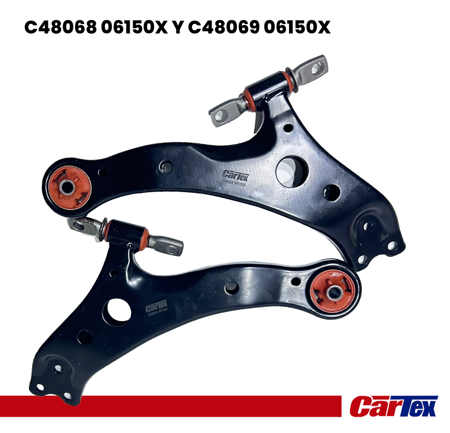 (2) Premiun Control Arm CARTEX For: Toyota Camry 02-17, Highlander 01-07, Avalon 05-18, Solara 04-08
