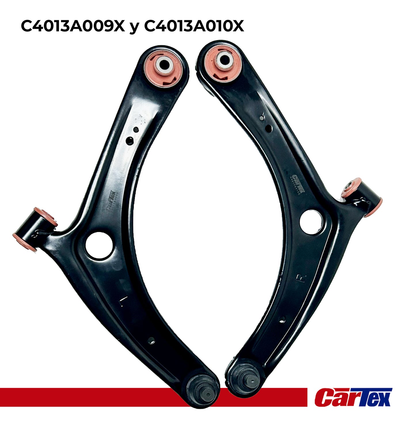 (2) Premiun Control Arm CARTEX For: Mitsubishi Lancer 08-17, Mitsubishi Outlander 08-14, LF-RH