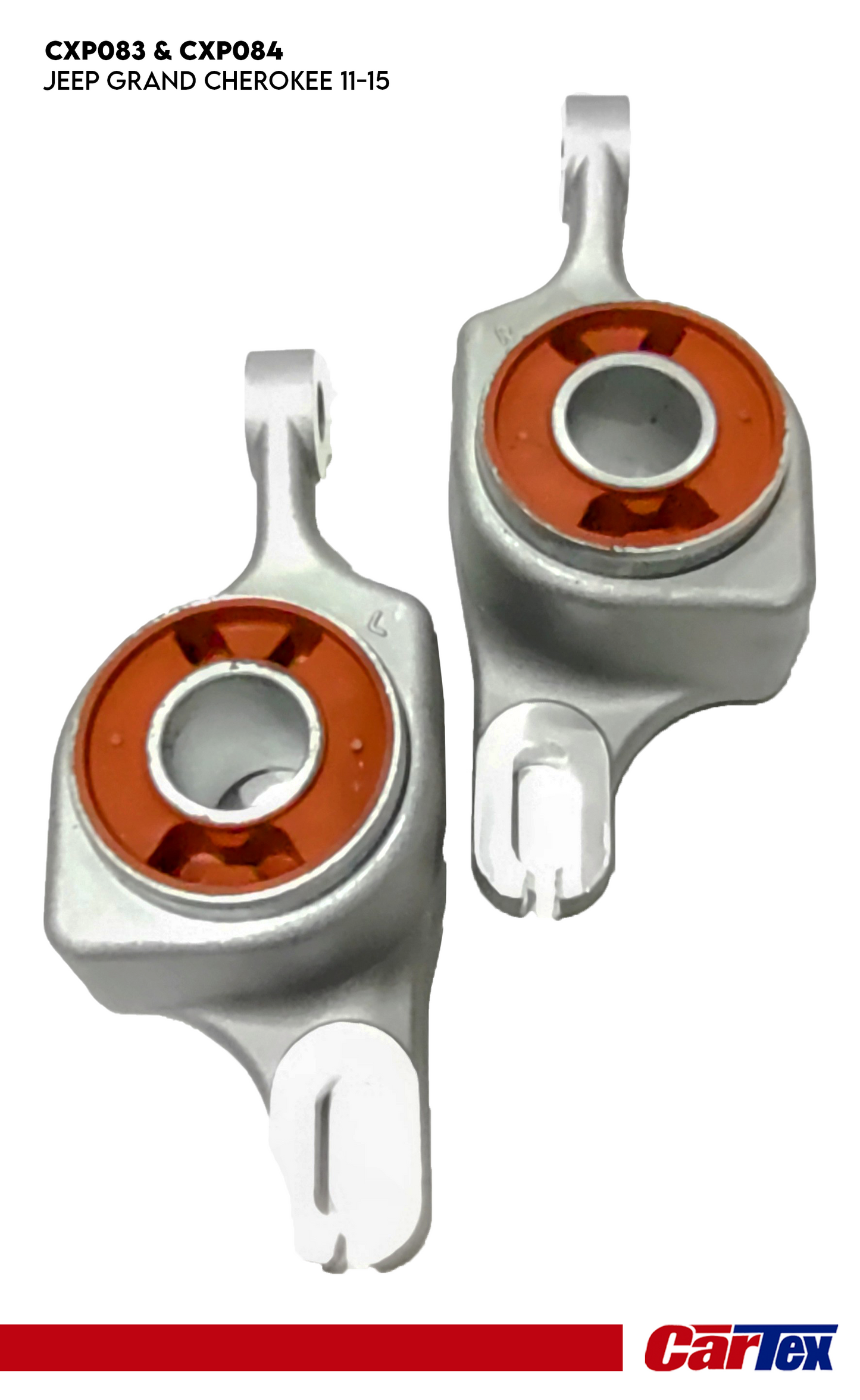 (2) Premiun Control Arm Lower Bushing CARTEX For Jeep Grand Cherokee 11-15, Dodge Durango 11-15