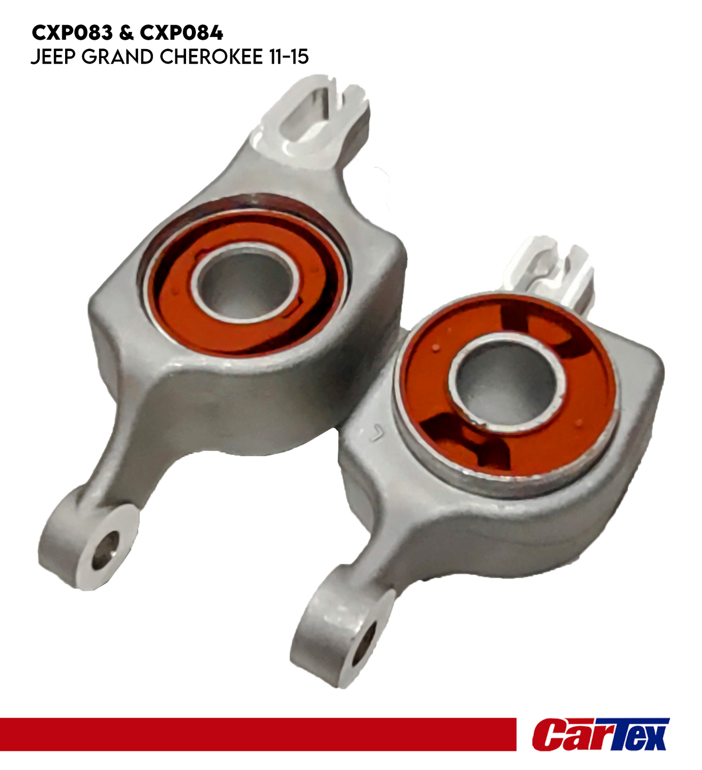 (2) Premiun Control Arm Lower Bushing CARTEX For Jeep Grand Cherokee 11-15, Dodge Durango 11-15