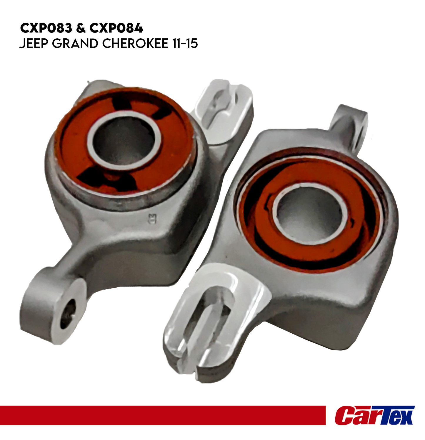 (2) Premiun Control Arm Lower Bushing CARTEX For Jeep Grand Cherokee 11-15, Dodge Durango 11-15