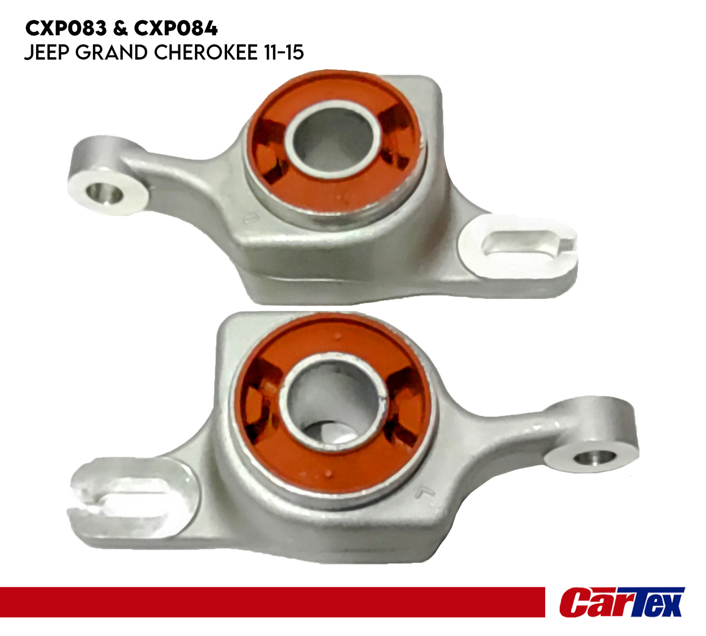 (2) Premiun Control Arm Lower Bushing CARTEX For Jeep Grand Cherokee 11-15, Dodge Durango 11-15