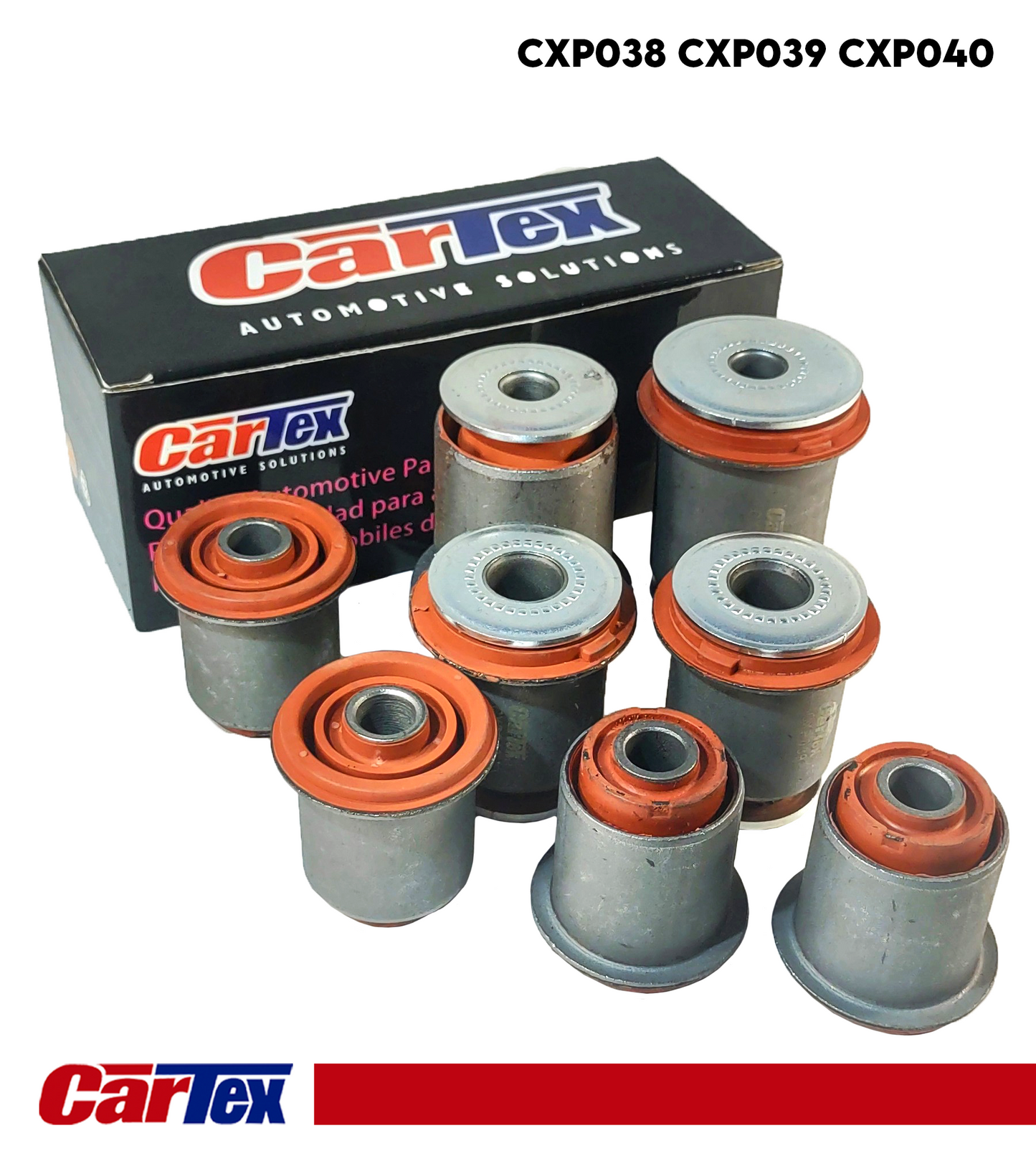 (8) Pcs Premiun Control Arm Bushing CARTEX For: Toyota 4runner 03-09, Tacoma 05-15, Fj Crusier 07-09, Lexus GX470 03-09