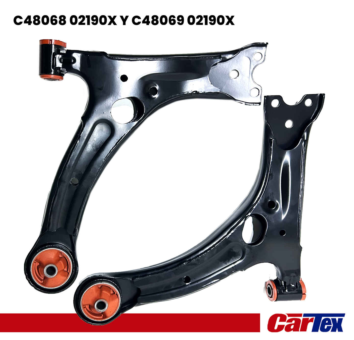 (2) Premiun Control Arm CARTEX For Toyota Corolla 03-13, Matrix 03-13, Pontiac Vibe 03-10