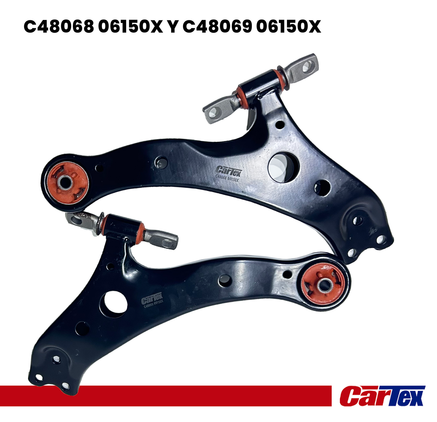 (2) Premiun Control Arm CARTEX For: Toyota Camry 02-17, Highlander 01-07, Avalon  05-18, Solara 04-08