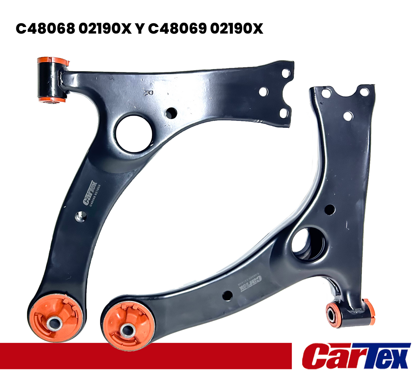 (2) Premiun Control Arm CARTEX For Toyota Corolla 03-13, Matrix 03-13, Pontiac Vibe 03-10