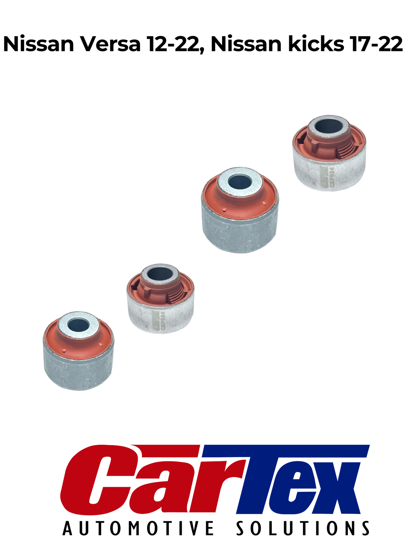 (4) Premiun Control Arm Bushing Cartex Nissan versa 12-22, Kicks 17-22