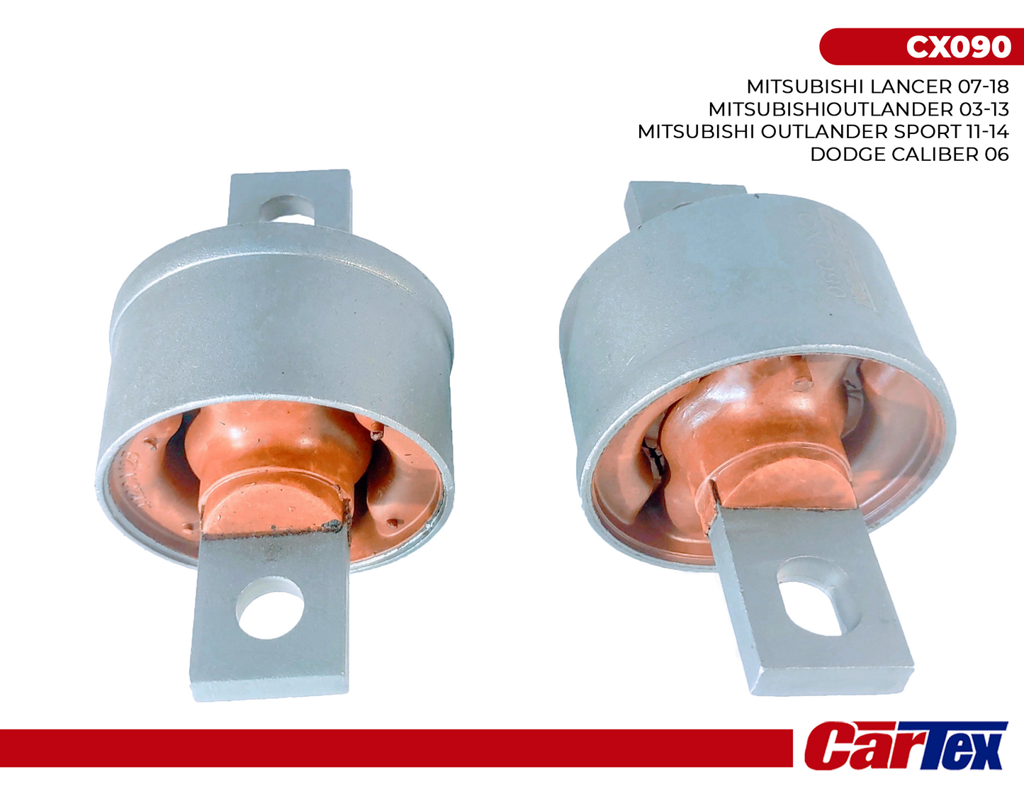 (2) PCS Premiun Trailing Arm Bushing CARTEX For: Mitsubishi Lancer 08-17, Outlander 03-20.  4120A125