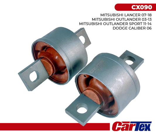 (2) PCS Premiun Trailing Arm Bushing CARTEX For: Mitsubishi Lancer 08-17, Outlander 03-20.  4120A125