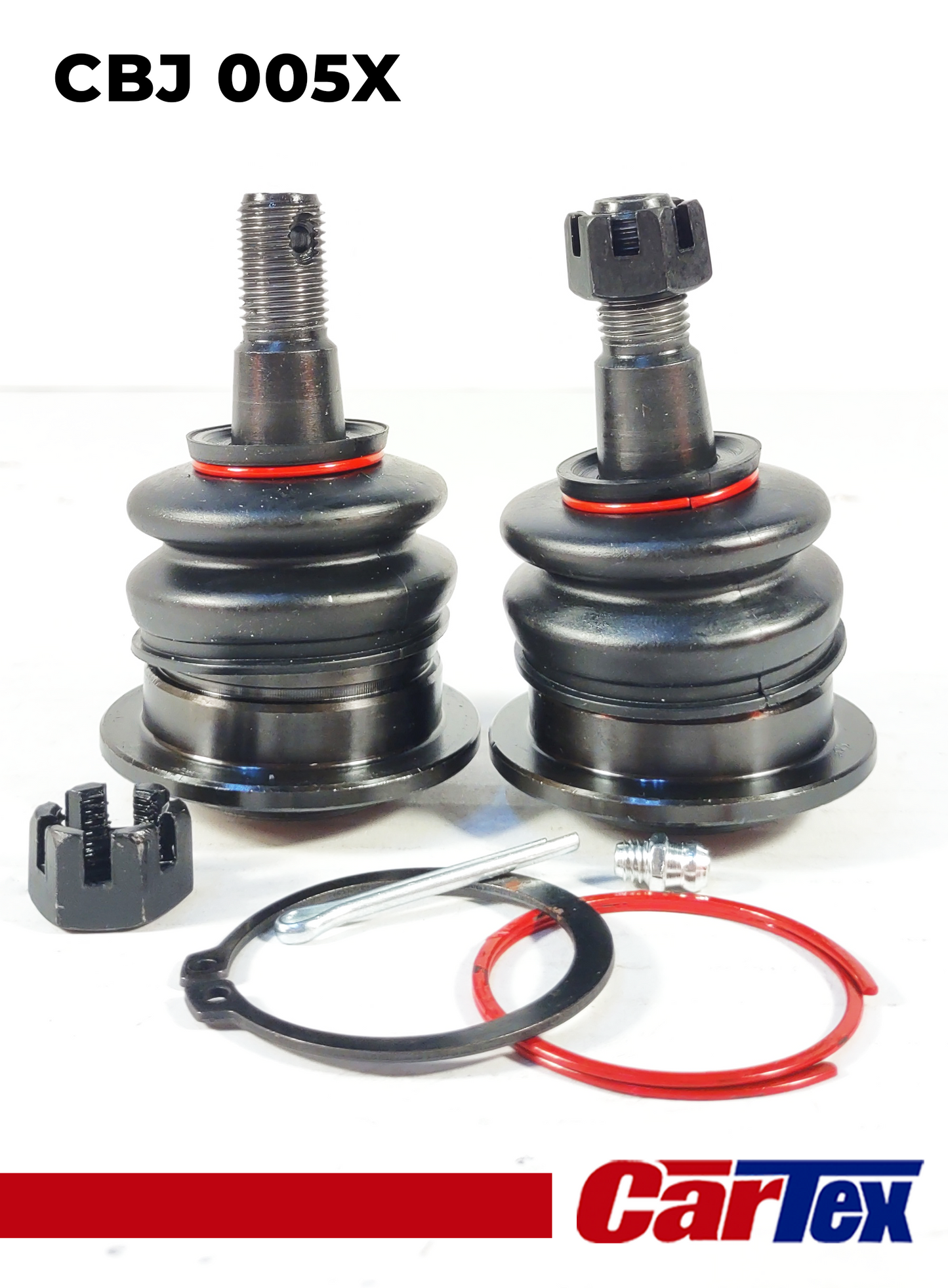 (2) Premiun Ball Joints Upper CARTEX For: Toyota Tacoma 04-19, Fortuner 06-16, Hilux05-15