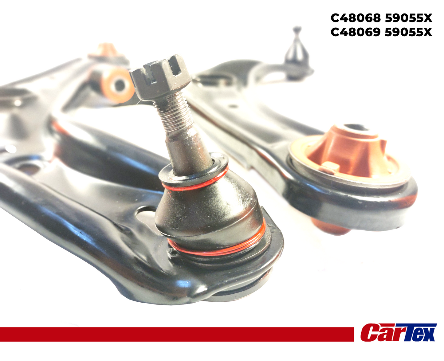 (2) Premiun Control Arm CARTEX For Toyota Echo 00-02 With Ball Joints Greasable