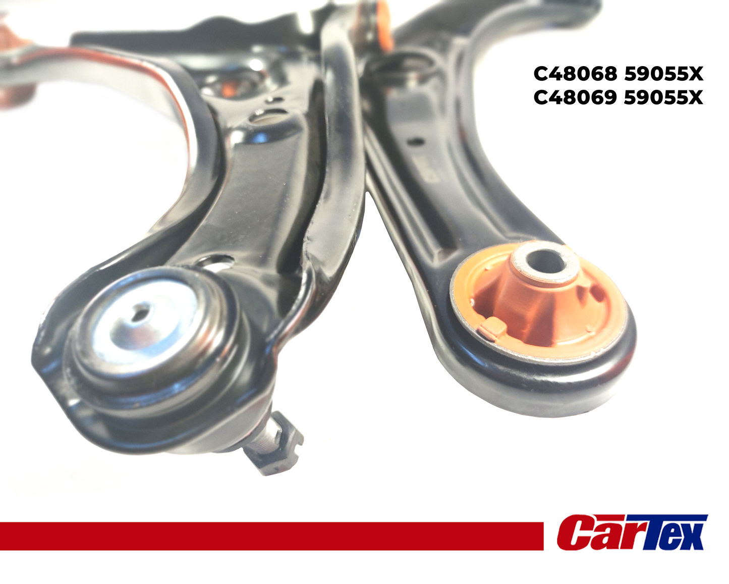 (2) Premiun Control Arm CARTEX For Toyota Echo 00-02 With Ball Joints Greasable