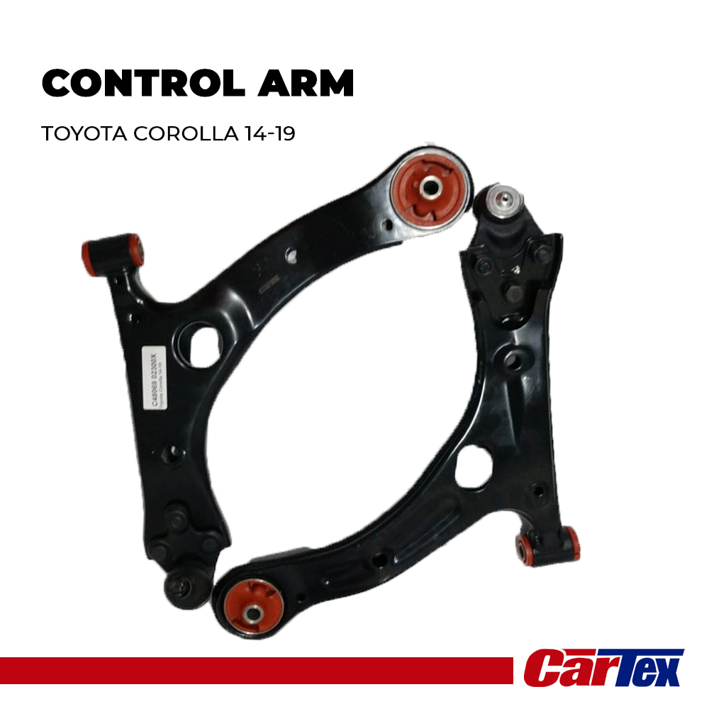 (2) Premiun Control Arm CARTEX For Toyota Corolla 14-19 With Ball Joints Grasable