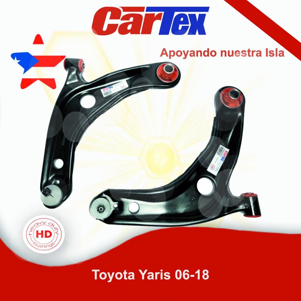 Premiun Full Kit Suspension CARTEX For Toyota Yaris 06-18, Control Arm ,Ball Joints, Link, Tie Rod