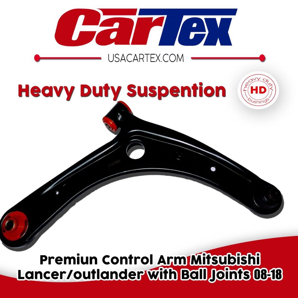 (2) Premiun Control Arm CARTEX For: Mitsubishi Lancer 08-17,  Mitsubishi Outlander 08-14, LF-RH